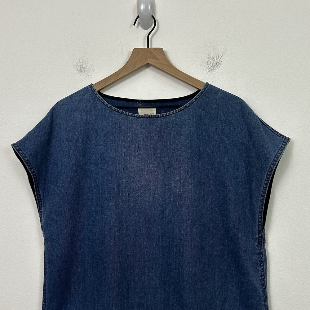 Wilfred Blue Denim Mini Dress - Picture 3 of 14